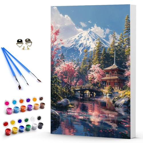 Malen Nach Zahlen Erwachsene Landschaft Malen Nach Zahlen Bastelset Erwachsene, Landschaft Mit Pinseln und Acrylfarben Handgemalt Ölgemälde Leinwand Set, Home Deko 100 x 135 CM Ohne Rahmen -TL250381 von Generic