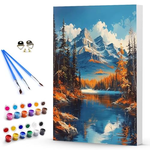 Malen Nach Zahlen Erwachsene Landschaft Malen Nach Zahlen Bastelset Erwachsene, Landschaft Mit Pinseln und Acrylfarben Handgemalt Ölgemälde Leinwand Set, Home Deko 100 x 135 CM Ohne Rahmen -TL25038E von Generic