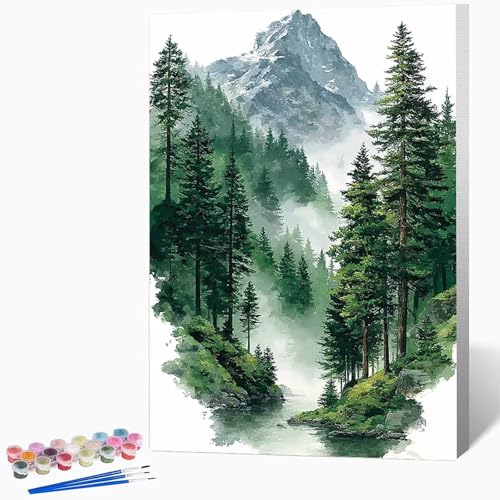 Malen Nach Zahlen Erwachsene Landschaft Malen Nach Zahlen Tuschemalerei, Bastelset Erwachsene Mit 3-Pinseln Und Acrylfarbe, DIY Handgemalt öLgemäLde Kit FüR Geschenke 20×30cm Ohne Rahmen -LKF07386Q Malen Nach Zahlen Erwachsene Landschaft Malen Nach Zahlen Tuschemalerei, Bastelset Erwachsene Mit 3-Pinseln Und Acrylfarbe, DIY Handgemalt öLgemäLde Kit FüR Geschenke 20×30cm Ohne Rahmen -LKF07386Q von Generic