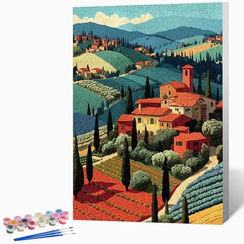 Malen Nach Zahlen Erwachsene Landschaft Malen Nach Zahlen Weizenfeld, Bastelset Erwachsene Mit 3-Pinseln Und Acrylfarbe, DIY Handgemalt öLgemäLde Kit FüR Geschenke, Deko 50×65cm Ohne Rahmen -LKF079651 Malen Nach Zahlen Erwachsene Landschaft Malen Nach Zahlen Weizenfeld, Bastelset Erwachsene Mit 3-Pinseln Und Acrylfarbe, DIY Handgemalt öLgemäLde Kit FüR Geschenke, Deko 50×65cm Ohne Rahmen -LKF079651 von Generic