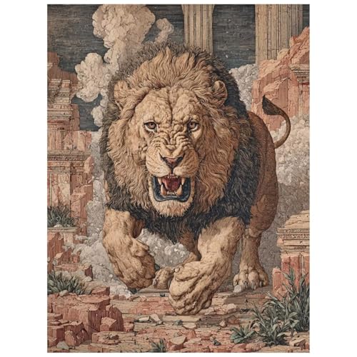 Malen Nach Zahlen Erwachsene Löwe Malen Nach Zahlen Kinder, DIY Set Erwachsene mit Pinselset Acrylfarben Set Leinwand zum Bemalen 135 x 100cm, Tier Paint by Numbers Deko wohnzimmer Geschenke 8YH-1071 Malen Nach Zahlen Erwachsene Löwe Malen Nach Zahlen Kinder, DIY Set Erwachsene mit Pinselset Acrylfarben Set Leinwand zum Bemalen 135 x 100cm, Tier Paint by Numbers Deko wohnzimmer Geschenke 8YH-1071 von Generic