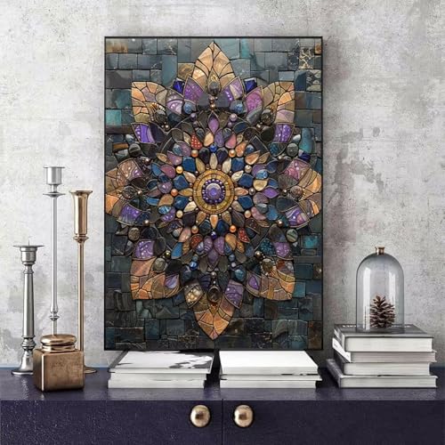 Malen Nach Zahlen Erwachsene Mandala Malen Nach Zahlen Blume, DIY Set Erwachsene Paint by Numbers mit 3 Pinsel und Acrylfarben für Zimmer Deko Wohnzimmer, Geschenke für Frauen 40 X 50 CM -bby2506M9 Malen Nach Zahlen Erwachsene Mandala Malen Nach Zahlen Blume, DIY Set Erwachsene Paint by Numbers mit 3 Pinsel und Acrylfarben für Zimmer Deko Wohnzimmer, Geschenke für Frauen 40 X 50 CM -bby2506M9 von Generic