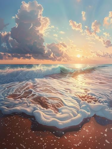 Malen Nach Zahlen Erwachsene Meer Malen Nach Zahlen Sonnenuntergang, Painting by Numbers, DIY Basteln Erwachsene Handgemalt Ölgemälde Set Mit Pinseln und Acrylfarbe für Zimmer Deko 90x120cm 0-5240 Malen Nach Zahlen Erwachsene Meer Malen Nach Zahlen Sonnenuntergang, Painting by Numbers, DIY Basteln Erwachsene Handgemalt Ölgemälde Set Mit Pinseln und Acrylfarbe für Zimmer Deko 90x120cm 0-5240 von Generic
