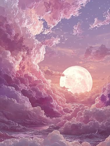 Malen Nach Zahlen Erwachsene Mond, DIY Basteln Erwachsene Leinwand Kit für Wanddeko, Wolke Malen Nach Zahlen Mit Pinseln und Acrylfarbe, DIY Paint by Numbers, Geschenke für Frauen, 60x90cm G-3286 Malen Nach Zahlen Erwachsene Mond, DIY Basteln Erwachsene Leinwand Kit für Wanddeko, Wolke Malen Nach Zahlen Mit Pinseln und Acrylfarbe, DIY Paint by Numbers, Geschenke für Frauen, 60x90cm G-3286 von Generic