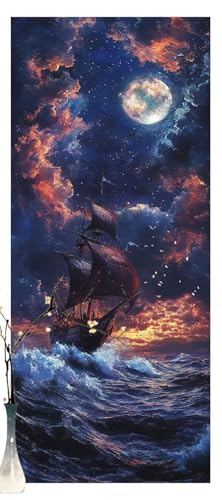 Malen Nach Zahlen Erwachsene Mond,DIY Paint by Numbers für Anfänger,Bastelset Handgemalt Ölgemälde Kreativ Set Mit 3-Pinseln und Acrylfarbe,Geschenk Home Wand Décor Meer 60 X 150cm Ohne Rahmen Y1423 Malen Nach Zahlen Erwachsene Mond,DIY Paint by Numbers für Anfänger,Bastelset Handgemalt Ölgemälde Kreativ Set Mit 3-Pinseln und Acrylfarbe,Geschenk Home Wand Décor Meer 60 X 150cm Ohne Rahmen Y1423 von Generic