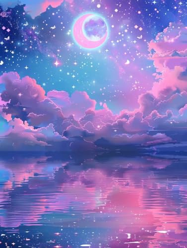 Malen Nach Zahlen Erwachsene Mond Malen Nach Zahlen Wolke, Painting by Numbers, DIY Basteln Erwachsene Handgemalt Ölgemälde Set Mit Pinseln und Acrylfarbe für Zimmer Deko Geschenke 90x120cm R-5951 Malen Nach Zahlen Erwachsene Mond Malen Nach Zahlen Wolke, Painting by Numbers, DIY Basteln Erwachsene Handgemalt Ölgemälde Set Mit Pinseln und Acrylfarbe für Zimmer Deko Geschenke 90x120cm R-5951 von Generic