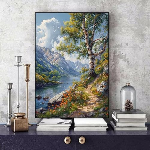 Malen Nach Zahlen Erwachsene Natur Malen Nach Zahlen Landschaft, DIY Set Erwachsene Paint by Numbers mit 3 Pinsel und Acrylfarben für Zimmer Deko Wohnzimmer, Geschenke 100 x 135 cm -bby2506PU034 Malen Nach Zahlen Erwachsene Natur Malen Nach Zahlen Landschaft, DIY Set Erwachsene Paint by Numbers mit 3 Pinsel und Acrylfarben für Zimmer Deko Wohnzimmer, Geschenke 100 x 135 cm -bby2506PU034 von Generic