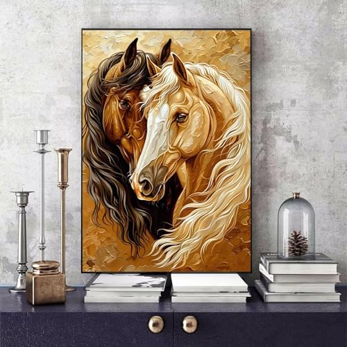 Malen Nach Zahlen Erwachsene Pferd Malen Nach Zahlen Tier, DIY Set Erwachsene Paint by Numbers mit 3 Pinsel und Acrylfarben für Zimmer Deko Wohnzimmer, Geschenke für Frauen 70 X 95 CM -bby25062E Malen Nach Zahlen Erwachsene Pferd Malen Nach Zahlen Tier, DIY Set Erwachsene Paint by Numbers mit 3 Pinsel und Acrylfarben für Zimmer Deko Wohnzimmer, Geschenke für Frauen 70 X 95 CM -bby25062E von Generic