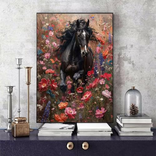 Malen Nach Zahlen Erwachsene Pferd Malen Nach Zahlen Wiese, DIY Set Erwachsene Paint by Numbers mit 3 Pinsel und Acrylfarben für Zimmer Deko Wohnzimmer, Geschenke für Frauen 30 X 40 CM -bby2506X8 Malen Nach Zahlen Erwachsene Pferd Malen Nach Zahlen Wiese, DIY Set Erwachsene Paint by Numbers mit 3 Pinsel und Acrylfarben für Zimmer Deko Wohnzimmer, Geschenke für Frauen 30 X 40 CM -bby2506X8 von Generic