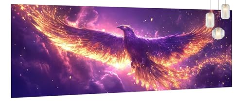 Malen Nach Zahlen Erwachsene Phönix, DIY Paint by Numbers für Anfänger, Bastelset Handgemalt Ölgemälde Kreativ Set Mit 3-Pinseln und Acrylfarbe, Geschenk Home Wand Décor Geheimnisvoll 80 X 200cm Y1021 Malen Nach Zahlen Erwachsene Phönix, DIY Paint by Numbers für Anfänger, Bastelset Handgemalt Ölgemälde Kreativ Set Mit 3-Pinseln und Acrylfarbe, Geschenk Home Wand Décor Geheimnisvoll 80 X 200cm Y1021 von Generic