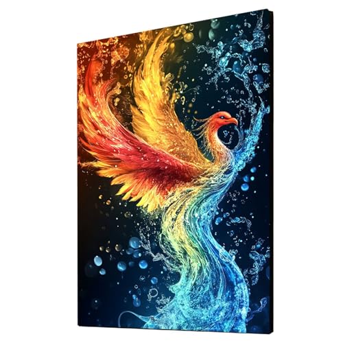 Malen Nach Zahlen Erwachsene Phönix DIY Set Erwachsene mit Leinwand zum Bemalen Tier 135x100 cm 36 Farben Acrylfarben Set und Pinsel, Malen Nach Zahlen Kinder für Deko Wohnzimmer Geschenke 2YH-3210 Malen Nach Zahlen Erwachsene Phönix DIY Set Erwachsene mit Leinwand zum Bemalen Tier 135x100 cm 36 Farben Acrylfarben Set und Pinsel, Malen Nach Zahlen Kinder für Deko Wohnzimmer Geschenke 2YH-3210 von Generic