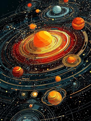 Malen Nach Zahlen Erwachsene Planet, Malen Nach Zahlen für Zimmer Deko, DIY Basteln Erwachsene Leinwand Kit, Sternenhimmel Paint by Numbers Kits Mit Pinseln und Acrylfarbe, Geschenke, 30x40cm 9-7101 Malen Nach Zahlen Erwachsene Planet, Malen Nach Zahlen für Zimmer Deko, DIY Basteln Erwachsene Leinwand Kit, Sternenhimmel Paint by Numbers Kits Mit Pinseln und Acrylfarbe, Geschenke, 30x40cm 9-7101 von Generic