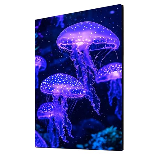 Malen Nach Zahlen Erwachsene Qualle DIY Set Erwachsene mit Leinwand zum Bemalen Tier 80x110 cm 36 Farben Acrylfarben Set und Pinsel, Malen Nach Zahlen Kinder für Deko Wohnzimmer Geschenke 2YH-6668 Malen Nach Zahlen Erwachsene Qualle DIY Set Erwachsene mit Leinwand zum Bemalen Tier 80x110 cm 36 Farben Acrylfarben Set und Pinsel, Malen Nach Zahlen Kinder für Deko Wohnzimmer Geschenke 2YH-6668 von Generic