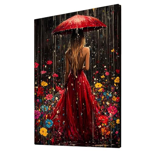 Malen Nach Zahlen Erwachsene Regenschirm DIY Set Erwachsene mit Leinwand zum Bemalen Frau 30 x 40 cm 36 Farben Acrylfarben Set und Pinsel, Malen Nach Zahlen Kinder für Wanddeko Wohnzimmer 2YH-2642 Malen Nach Zahlen Erwachsene Regenschirm DIY Set Erwachsene mit Leinwand zum Bemalen Frau 30 x 40 cm 36 Farben Acrylfarben Set und Pinsel, Malen Nach Zahlen Kinder für Wanddeko Wohnzimmer 2YH-2642 von Generic