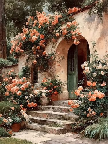 Malen Nach Zahlen Erwachsene Rose, Malen Nach Zahlen Landschaft, DIY Basteln Erwachsene Leinwand Kits, DIY Paint by Numbers Adult Kits Mit Pinseln und Acrylfarbe, für Wanddeko, 100x135cm T-9470 Malen Nach Zahlen Erwachsene Rose, Malen Nach Zahlen Landschaft, DIY Basteln Erwachsene Leinwand Kits, DIY Paint by Numbers Adult Kits Mit Pinseln und Acrylfarbe, für Wanddeko, 100x135cm T-9470 von Generic