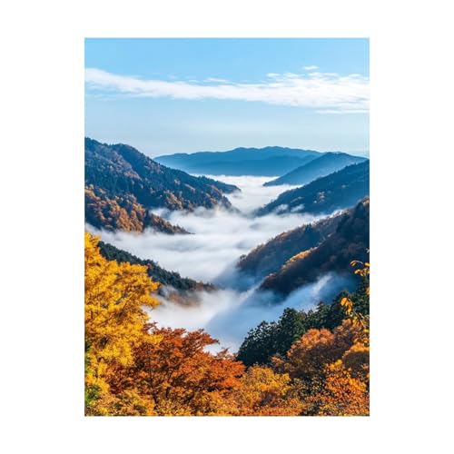 Malen Nach Zahlen Erwachsene Schlucht DIY Set Erwachsene mit Leinwand zum Bemalen Landschaft 100 x 135cm 36 Farben Acrylfarben Set und Pinsel, Malen Nach Zahlen Kinder für Deko Wohnzimmer 2YH-14840 von Generic