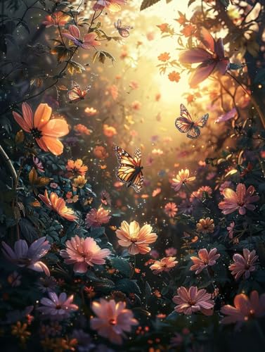 Malen Nach Zahlen Erwachsene Schmetterling, Malen Nach Zahlen Blume, Paint by Numbers Bastelset Erwachsene DIY Handgemalt Ölgemälde Leinwand Kits für Wanddeko, Geschenke für Frauen 90x120cm 8-9406 Malen Nach Zahlen Erwachsene Schmetterling, Malen Nach Zahlen Blume, Paint by Numbers Bastelset Erwachsene DIY Handgemalt Ölgemälde Leinwand Kits für Wanddeko, Geschenke für Frauen 90x120cm 8-9406 von Generic