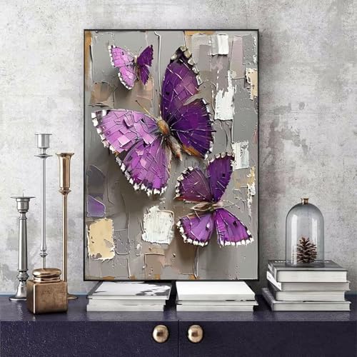 Malen Nach Zahlen Erwachsene Schmetterling Malen Nach Zahlen Tier, DIY Set Erwachsene Paint by Numbers mit 3 Pinsel und Acrylfarben für Zimmer Deko Wohnzimmer, Geschenke 40 x 50 cm -bby25061L0N1 Malen Nach Zahlen Erwachsene Schmetterling Malen Nach Zahlen Tier, DIY Set Erwachsene Paint by Numbers mit 3 Pinsel und Acrylfarben für Zimmer Deko Wohnzimmer, Geschenke 40 x 50 cm -bby25061L0N1 von Generic