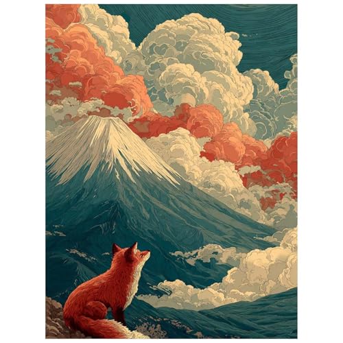 Malen Nach Zahlen Erwachsene Schneeberg Malen Nach Zahlen Kinder, DIY Set Erwachsene mit Pinselset Acrylfarben Set Leinwand zum Bemalen 135 x 100 cm, Fuchs Paint by Numbers Deko wohnzimmer 8YH-1169 Malen Nach Zahlen Erwachsene Schneeberg Malen Nach Zahlen Kinder, DIY Set Erwachsene mit Pinselset Acrylfarben Set Leinwand zum Bemalen 135 x 100 cm, Fuchs Paint by Numbers Deko wohnzimmer 8YH-1169 von Generic