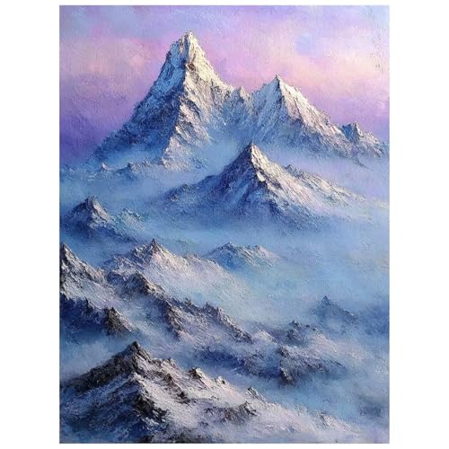 Malen Nach Zahlen Erwachsene Schneeberg Malen Nach Zahlen Kinder, DIY Set Erwachsene mit Pinselset Acrylfarben Set Leinwand zum Bemalen 30x40CM, Landschaft Paint by Numbers Deko wohnzimmer 8YH-2032 Malen Nach Zahlen Erwachsene Schneeberg Malen Nach Zahlen Kinder, DIY Set Erwachsene mit Pinselset Acrylfarben Set Leinwand zum Bemalen 30x40CM, Landschaft Paint by Numbers Deko wohnzimmer 8YH-2032 von Generic