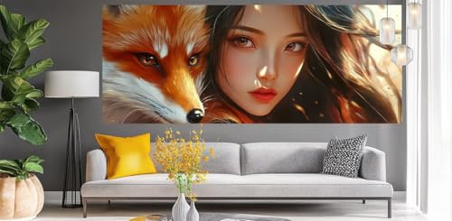 Malen Nach Zahlen Erwachsene Schönheit, DIY Malen Nach Zahlen XXL Paint by Numbers für Anfänger, Bastelset Handgemalt Ölgemälde Kreativ Set Mit Pinseln und Acrylfarbe, Home Décor Tier 60 X 120cm Y542 Malen Nach Zahlen Erwachsene Schönheit, DIY Malen Nach Zahlen XXL Paint by Numbers für Anfänger, Bastelset Handgemalt Ölgemälde Kreativ Set Mit Pinseln und Acrylfarbe, Home Décor Tier 60 X 120cm Y542 von Generic