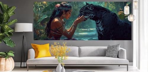 Malen Nach Zahlen Erwachsene Schönheit, DIY Malen Nach Zahlen XXL Paint by Numbers für Anfänger, Bastelset Handgemalt Ölgemälde Kreativ Set Mit Pinseln und Acrylfarbe, Home Décor Tier 80 X 180cm Y544 Malen Nach Zahlen Erwachsene Schönheit, DIY Malen Nach Zahlen XXL Paint by Numbers für Anfänger, Bastelset Handgemalt Ölgemälde Kreativ Set Mit Pinseln und Acrylfarbe, Home Décor Tier 80 X 180cm Y544 von Generic