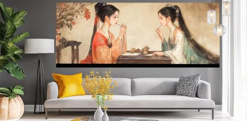 Malen Nach Zahlen Erwachsene Schönheit, DIY Paint by Numbers für Anfänger und Kinder, Bastelset Handgemalt Ölgemälde Kreativ Set Mit 3-Pinseln und Acrylfarbe, Geschenk Home Décor Retro 80 X 200cm Y547 Malen Nach Zahlen Erwachsene Schönheit, DIY Paint by Numbers für Anfänger und Kinder, Bastelset Handgemalt Ölgemälde Kreativ Set Mit 3-Pinseln und Acrylfarbe, Geschenk Home Décor Retro 80 X 200cm Y547 von Generic