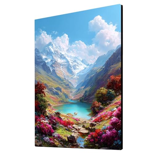Malen Nach Zahlen Erwachsene See DIY Set Erwachsene mit Leinwand zum Bemalen Landschaft 135 x 100 CM 36 Farben Acrylfarben Set und Pinsel, Malen Nach Zahlen Kinder für Wanddeko Wohnzimmer 2YH-2970 Malen Nach Zahlen Erwachsene See DIY Set Erwachsene mit Leinwand zum Bemalen Landschaft 135 x 100 CM 36 Farben Acrylfarben Set und Pinsel, Malen Nach Zahlen Kinder für Wanddeko Wohnzimmer 2YH-2970 von Generic