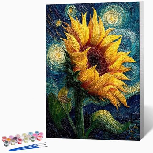 Malen Nach Zahlen Erwachsene Sonnenblume Malen Nach Zahlen Abstrakt, Bastelset Erwachsene Mit 3-Pinseln Und Acrylfarbe, DIY Handgemalt öLgemäLde Kit FüR Geschenke 70 x 95 cm Ohne Rahmen -LKF0780RW Malen Nach Zahlen Erwachsene Sonnenblume Malen Nach Zahlen Abstrakt, Bastelset Erwachsene Mit 3-Pinseln Und Acrylfarbe, DIY Handgemalt öLgemäLde Kit FüR Geschenke 70 x 95 cm Ohne Rahmen -LKF0780RW von Generic