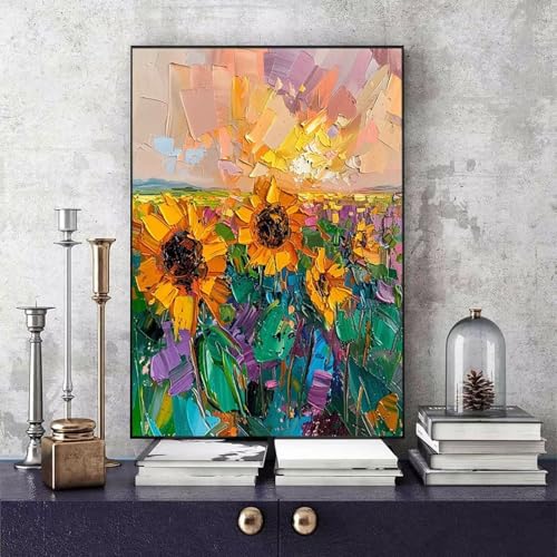 Malen Nach Zahlen Erwachsene Sonnenblume Malen Nach Zahlen Blume, DIY Set Erwachsene Paint by Numbers mit 3 Pinsel und Acrylfarben für Zimmer Deko Wohnzimmer, Geschenke 70 X 95 CM -bby2506NPGV1 Malen Nach Zahlen Erwachsene Sonnenblume Malen Nach Zahlen Blume, DIY Set Erwachsene Paint by Numbers mit 3 Pinsel und Acrylfarben für Zimmer Deko Wohnzimmer, Geschenke 70 X 95 CM -bby2506NPGV1 von Generic