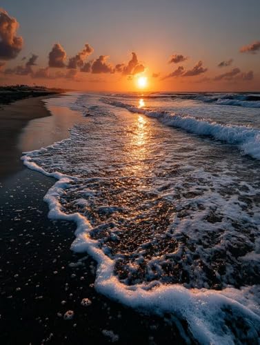 Malen Nach Zahlen Erwachsene Sonnenuntergang, DIY Basteln Erwachsene Leinwand Kit für Wanddeko, Strand Malen Nach Zahlen Mit Pinseln und Acrylfarbe, DIY Paint by Numbers, Geschenke, 100x135cm E-4852 Malen Nach Zahlen Erwachsene Sonnenuntergang, DIY Basteln Erwachsene Leinwand Kit für Wanddeko, Strand Malen Nach Zahlen Mit Pinseln und Acrylfarbe, DIY Paint by Numbers, Geschenke, 100x135cm E-4852 von Generic