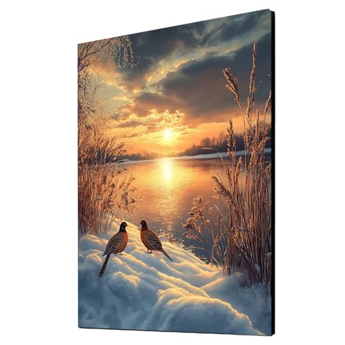 Malen Nach Zahlen Erwachsene Sonnenuntergang DIY Set Erwachsene mit Leinwand zum Bemalen Winter 135 x 100cm 36 Farben Acrylfarben Set und Pinsel, Malen Nach Zahlen Kinder für Deko Wohnzimmer 2YH-3590 Malen Nach Zahlen Erwachsene Sonnenuntergang DIY Set Erwachsene mit Leinwand zum Bemalen Winter 135 x 100cm 36 Farben Acrylfarben Set und Pinsel, Malen Nach Zahlen Kinder für Deko Wohnzimmer 2YH-3590 von Generic