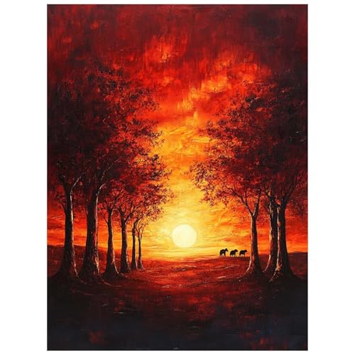 Malen Nach Zahlen Erwachsene Sonnenuntergang Malen Nach Zahlen Kinder,DIY Set Erwachsene mit Pinselset Acrylfarben Set Leinwand zum Bemalen 100 x 135 cm, Landschaft Paint by Numbers,Geschenke 8YH-1113 Malen Nach Zahlen Erwachsene Sonnenuntergang Malen Nach Zahlen Kinder,DIY Set Erwachsene mit Pinselset Acrylfarben Set Leinwand zum Bemalen 100 x 135 cm, Landschaft Paint by Numbers,Geschenke 8YH-1113 von Generic