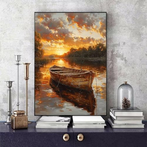 Malen Nach Zahlen Erwachsene Sonnenuntergang Malen Nach Zahlen Landschaft, DIY Set Erwachsene Paint by Numbers mit 3 Pinsel und Acrylfarben für Zimmer Deko Wohnzimmer, Geschenke 20 X 30 CM -bby25065D Malen Nach Zahlen Erwachsene Sonnenuntergang Malen Nach Zahlen Landschaft, DIY Set Erwachsene Paint by Numbers mit 3 Pinsel und Acrylfarben für Zimmer Deko Wohnzimmer, Geschenke 20 X 30 CM -bby25065D von Generic