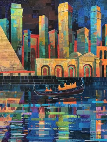 Malen Nach Zahlen Erwachsene Stadt, Malen Nach Zahlen Abstrakt, Paint by Numbers Bastelset Erwachsene DIY Handgemalt Ölgemälde Leinwand Kits für Wanddeko, Geschenke für Frauen Anfänger 60x70cm 9-2868 Malen Nach Zahlen Erwachsene Stadt, Malen Nach Zahlen Abstrakt, Paint by Numbers Bastelset Erwachsene DIY Handgemalt Ölgemälde Leinwand Kits für Wanddeko, Geschenke für Frauen Anfänger 60x70cm 9-2868 von Generic