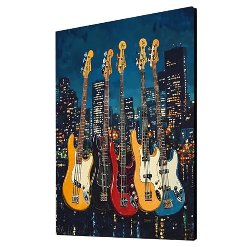Malen Nach Zahlen Erwachsene Stadt DIY Set Erwachsene mit Leinwand zum Bemalen Gitarre 55 x 40 CM 36 Farben Acrylfarben Set und Pinsel, Malen Nach Zahlen Kinder für Deko Wohnzimmer Geschenke 2YH-3484 Malen Nach Zahlen Erwachsene Stadt DIY Set Erwachsene mit Leinwand zum Bemalen Gitarre 55 x 40 CM 36 Farben Acrylfarben Set und Pinsel, Malen Nach Zahlen Kinder für Deko Wohnzimmer Geschenke 2YH-3484 von Generic