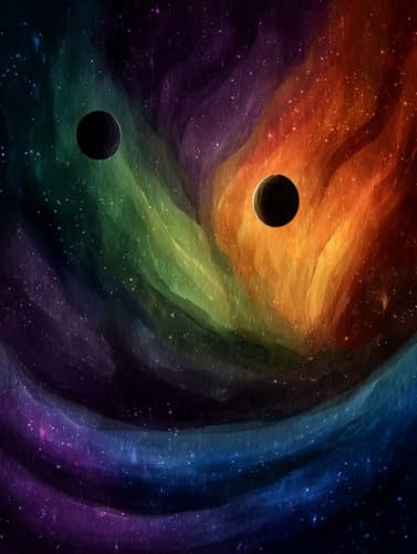 Malen Nach Zahlen Erwachsene Sternenhimmel, DIY Basteln Erwachsene Leinwand Kit für Wanddeko, Farbe Malen Nach Zahlen Mit Pinseln und Acrylfarbe, DIY Paint by Numbers, Geschenke, 30x40cm I-2240 von Generic