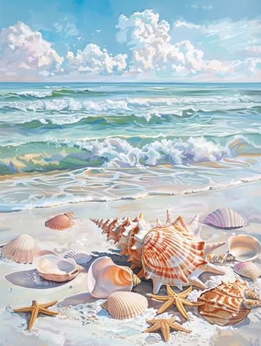 Malen Nach Zahlen Erwachsene Strand, Malen Nach Zahlen Landschaft, DIY Basteln Erwachsene Leinwand Kits, DIY Paint by Numbers Adult Kits Mit Pinseln und Acrylfarbe, für Wanddeko, 60x90cm 6-4687 Malen Nach Zahlen Erwachsene Strand, Malen Nach Zahlen Landschaft, DIY Basteln Erwachsene Leinwand Kits, DIY Paint by Numbers Adult Kits Mit Pinseln und Acrylfarbe, für Wanddeko, 60x90cm 6-4687 von Generic