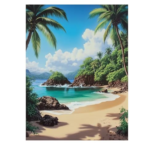 Malen Nach Zahlen Erwachsene Strand DIY Set Erwachsene mit Leinwand zum Bemalen Landschaft 135x100cm 36 Farben Acrylfarben Set Pinsel, Malen Nach Zahlen Kinder, Deko Wohnzimmer Geschenke YH2-1071 Malen Nach Zahlen Erwachsene Strand DIY Set Erwachsene mit Leinwand zum Bemalen Landschaft 135x100cm 36 Farben Acrylfarben Set Pinsel, Malen Nach Zahlen Kinder, Deko Wohnzimmer Geschenke YH2-1071 von Generic