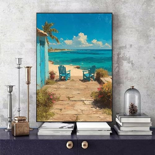 Malen Nach Zahlen Erwachsene Strand Malen Nach Zahlen Landschaft, DIY Set Erwachsene Paint by Numbers mit 3 Pinsel und Acrylfarben für Zimmer Deko Wohnzimmer, Geschenke 30 x 40 cm -bby2506LSH6B Malen Nach Zahlen Erwachsene Strand Malen Nach Zahlen Landschaft, DIY Set Erwachsene Paint by Numbers mit 3 Pinsel und Acrylfarben für Zimmer Deko Wohnzimmer, Geschenke 30 x 40 cm -bby2506LSH6B von Generic