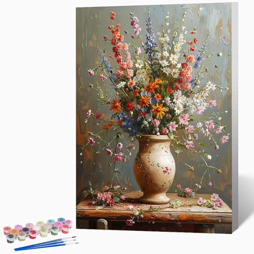 Malen Nach Zahlen Erwachsene Strauß Malen Nach Zahlen Landschaft, Bastelset Erwachsene Mit 3-Pinseln Und Acrylfarbe, DIY Handgemalt öLgemäLde Kit FüR Geschenke, Deko 60x80cm Ohne Rahmen -LKF07797 Malen Nach Zahlen Erwachsene Strauß Malen Nach Zahlen Landschaft, Bastelset Erwachsene Mit 3-Pinseln Und Acrylfarbe, DIY Handgemalt öLgemäLde Kit FüR Geschenke, Deko 60x80cm Ohne Rahmen -LKF07797 von Generic