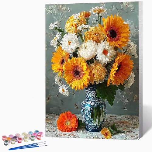 Malen Nach Zahlen Erwachsene Strauß Malen Nach Zahlen Vase, Bastelset Erwachsene Mit 3-Pinseln Und Acrylfarbe, DIY Handgemalt öLgemäLde Kit FüR Geschenke, Zimmer Deko 70 x 95 cm Ohne Rahmen -LKF07806F Malen Nach Zahlen Erwachsene Strauß Malen Nach Zahlen Vase, Bastelset Erwachsene Mit 3-Pinseln Und Acrylfarbe, DIY Handgemalt öLgemäLde Kit FüR Geschenke, Zimmer Deko 70 x 95 cm Ohne Rahmen -LKF07806F von Generic