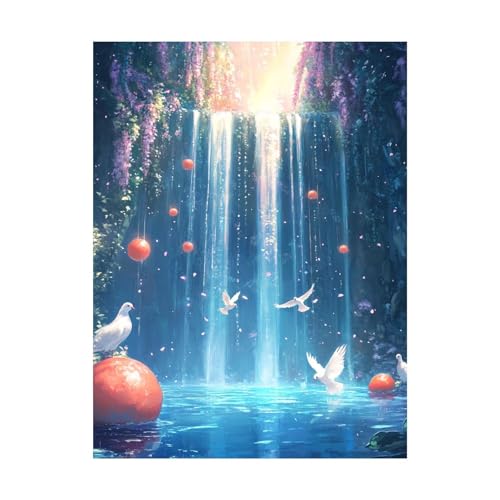 Malen Nach Zahlen Erwachsene Stürze DIY Set Erwachsene mit Leinwand zum Bemalen Vogel 100 x 135cm 36 Farben Acrylfarben Set und Pinsel, Malen Nach Zahlen Kinder für Zimmer Deko Geschenke 2YH-14942 von Generic