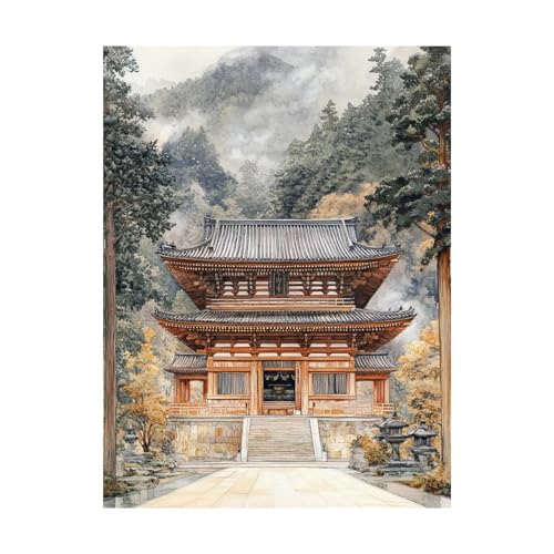 Malen Nach Zahlen Erwachsene Tempel DIY Set Erwachsene mit Leinwand zum Bemalen Architektur 95 x 70 CM 36 Farben Acrylfarben Set und Pinsel, Malen Nach Zahlen Kinder für Zimmer Deko Geschenke 2YH-9173 Malen Nach Zahlen Erwachsene Tempel DIY Set Erwachsene mit Leinwand zum Bemalen Architektur 95 x 70 CM 36 Farben Acrylfarben Set und Pinsel, Malen Nach Zahlen Kinder für Zimmer Deko Geschenke 2YH-9173 von Generic