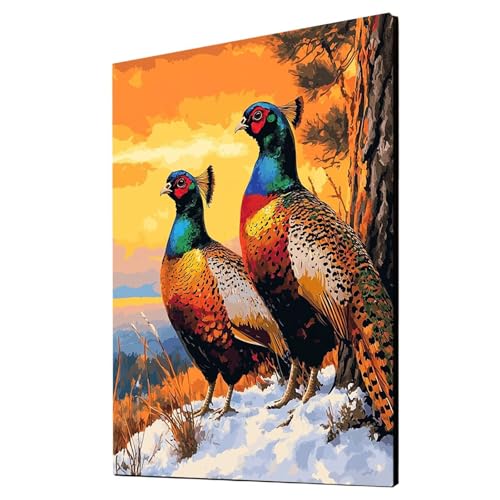 Malen Nach Zahlen Erwachsene Tier DIY Set Erwachsene mit Leinwand zum Bemalen Winter 70x95 cm 36 Farben Acrylfarben Set und Pinsel, Malen Nach Zahlen Kinder für Deko Wohnzimmer Geschenke 2YH-5127 Malen Nach Zahlen Erwachsene Tier DIY Set Erwachsene mit Leinwand zum Bemalen Winter 70x95 cm 36 Farben Acrylfarben Set und Pinsel, Malen Nach Zahlen Kinder für Deko Wohnzimmer Geschenke 2YH-5127 von Generic