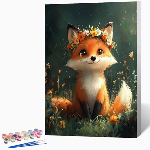 Malen Nach Zahlen Erwachsene Tier Malen Nach Zahlen Fuchs, Bastelset Erwachsene Mit 3-Pinseln Und Acrylfarbe, DIY Handgemalt öLgemäLde Kit FüR Geschenke, Zimmer Deko 20x30cm Ohne Rahmen -LKF073870 Malen Nach Zahlen Erwachsene Tier Malen Nach Zahlen Fuchs, Bastelset Erwachsene Mit 3-Pinseln Und Acrylfarbe, DIY Handgemalt öLgemäLde Kit FüR Geschenke, Zimmer Deko 20x30cm Ohne Rahmen -LKF073870 von Generic