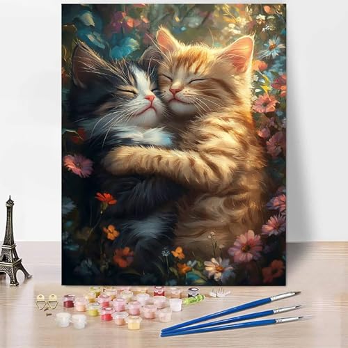 Malen Nach Zahlen Erwachsene Tier Malen Nach Zahlen Katze, DIY Set Erwachsene Anfänger Mit 3 - Pinseln und Acrylfarbe, Handgemalt Ölgemälde für Frauen, Deko Wohnzimmer 100×135cm Ohne Rahmen -XY729 Malen Nach Zahlen Erwachsene Tier Malen Nach Zahlen Katze, DIY Set Erwachsene Anfänger Mit 3 - Pinseln und Acrylfarbe, Handgemalt Ölgemälde für Frauen, Deko Wohnzimmer 100×135cm Ohne Rahmen -XY729 von Generic