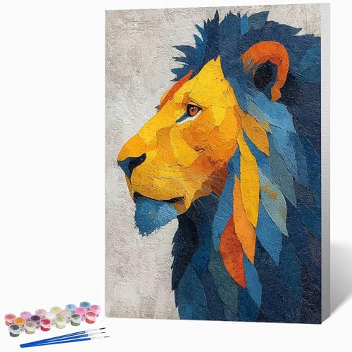 Malen Nach Zahlen Erwachsene Tier Malen Nach Zahlen LöWe, Bastelset Erwachsene Mit 3-Pinseln Und Acrylfarbe, DIY Handgemalt öLgemäLde Kit FüR Geschenke, Zimmer Deko 40 x 50 cm Ohne Rahmen -LKF0758TK Malen Nach Zahlen Erwachsene Tier Malen Nach Zahlen LöWe, Bastelset Erwachsene Mit 3-Pinseln Und Acrylfarbe, DIY Handgemalt öLgemäLde Kit FüR Geschenke, Zimmer Deko 40 x 50 cm Ohne Rahmen -LKF0758TK von Generic
