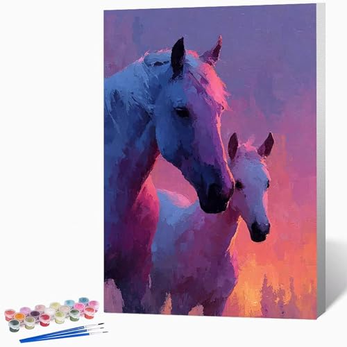 Malen Nach Zahlen Erwachsene Tier Malen Nach Zahlen Pferd, Bastelset Erwachsene Mit 3-Pinseln Und Acrylfarbe, DIY Handgemalt öLgemäLde Kit FüR Geschenke, Zimmer Deko 40x50cm Ohne Rahmen -LKF07944C Malen Nach Zahlen Erwachsene Tier Malen Nach Zahlen Pferd, Bastelset Erwachsene Mit 3-Pinseln Und Acrylfarbe, DIY Handgemalt öLgemäLde Kit FüR Geschenke, Zimmer Deko 40x50cm Ohne Rahmen -LKF07944C von Generic