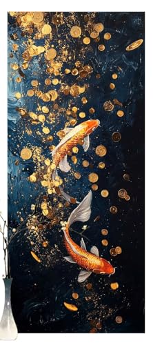 Malen Nach Zahlen Erwachsene Tiere, DIY Malen Nach Zahlen XXL Paint by Numbers für Anfänger, Bastelset Handgemalt Ölgemälde Kreativ Set Mit Pinseln und Acrylfarbe, Home Décor Fisch 70 X 160cm Y1222 von Generic